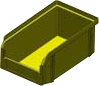 V-1 литр, желтый, Пластиковый ящик